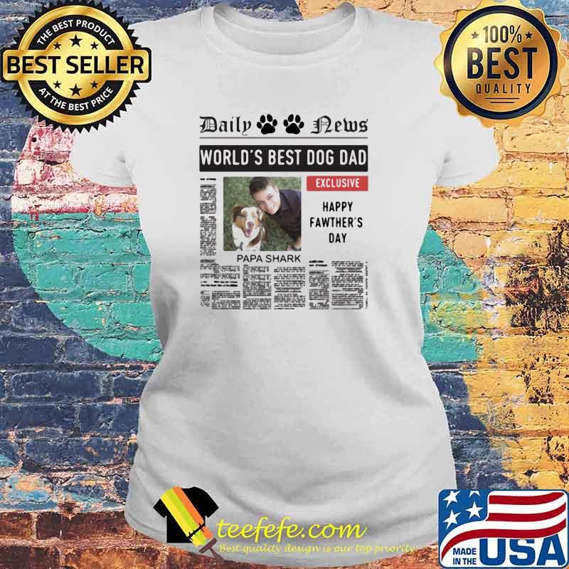 Personalized Daily Paw News World's Best Dog Dad Shirt Laides tee Personalized Daily Paw News World's Best Dog Dad Shirt Laides tee