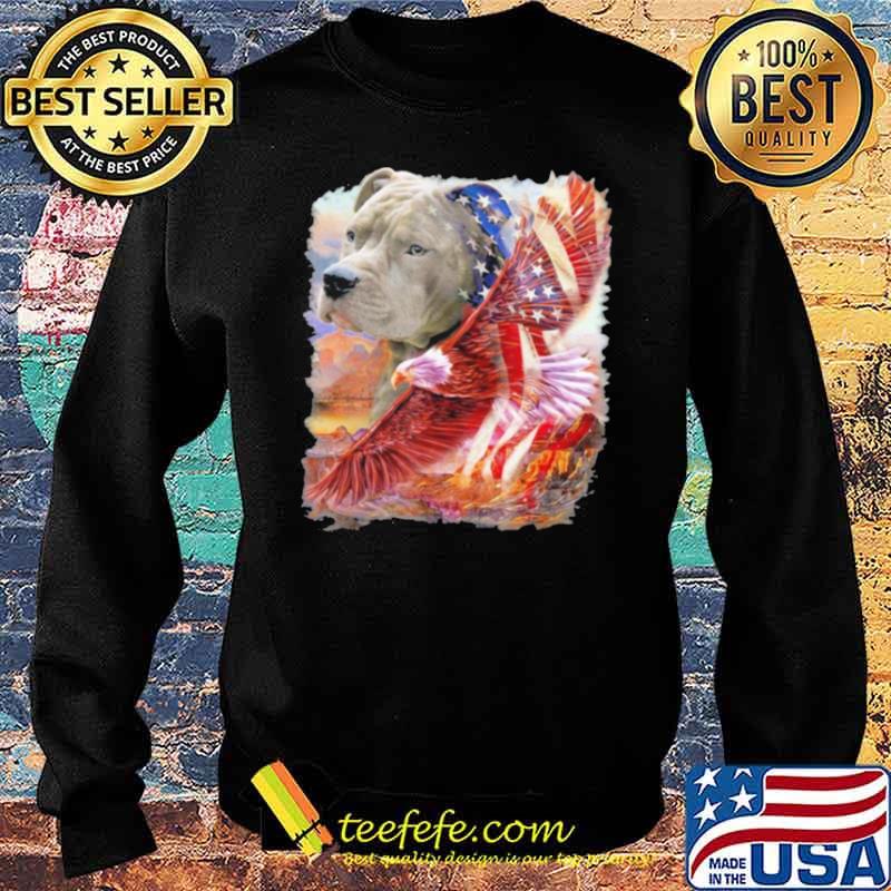Pitbull American Patriot american flag Sweater Pitbull American Patriot american flag Sweater