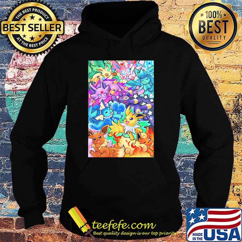 Pokemon - Eeveelutions Poster Hoodie Pokemon - Eeveelutions Poster Hoodie