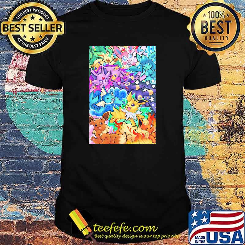 Pokemon - Eeveelutions Poster shirt Pokemon - Eeveelutions Poster shirt