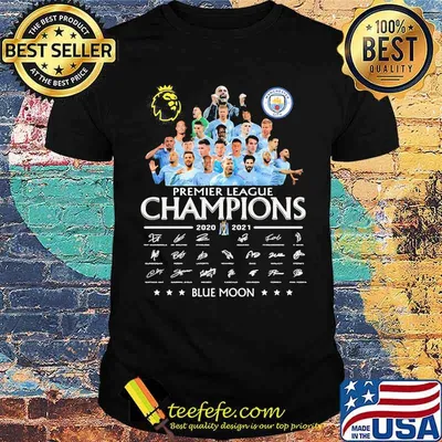 Premier league champions blue moon signature shirt