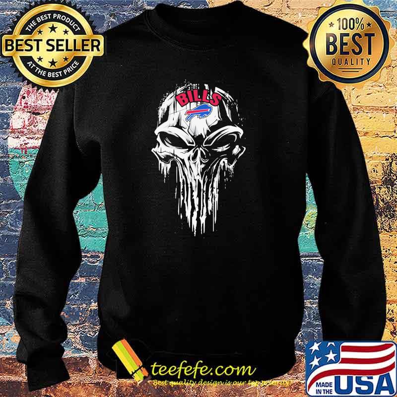 Punisher With Buffalo Bills Logo Shirt - Teefefe Premium ™ LLC