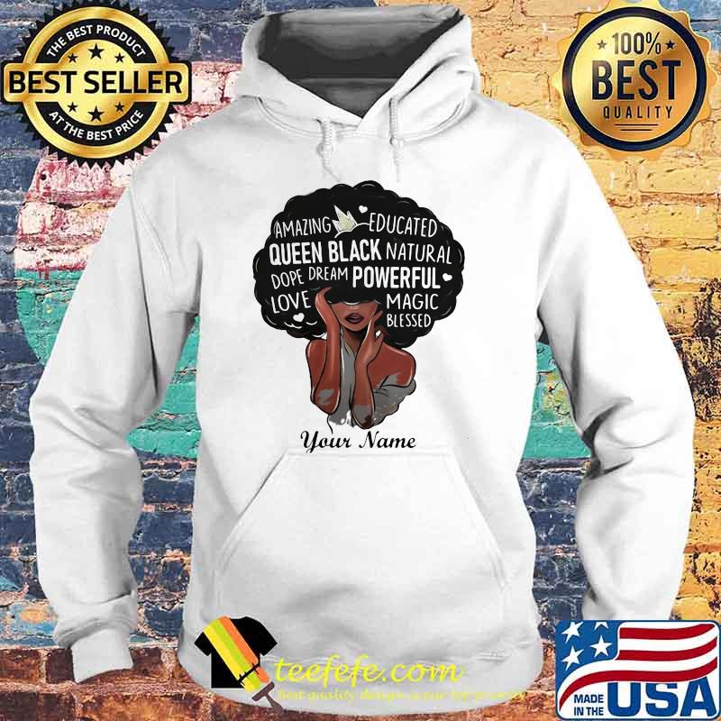 Queen Black Natural Your Name Powerful Shirt Hoodie Queen Black Natural Your Name Powerful Shirt Hoodie