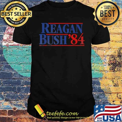 Reagan Bush '84 Vintage Style Conservative Republican Shirt