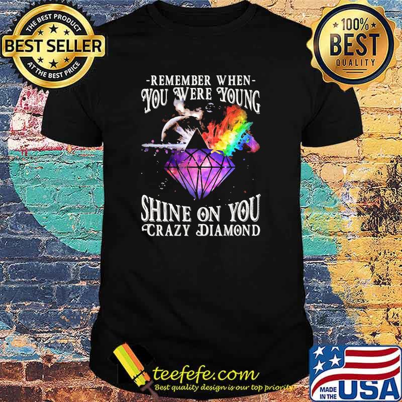 Rememeber when you were young shine on you crazy diamond Dark side shirt