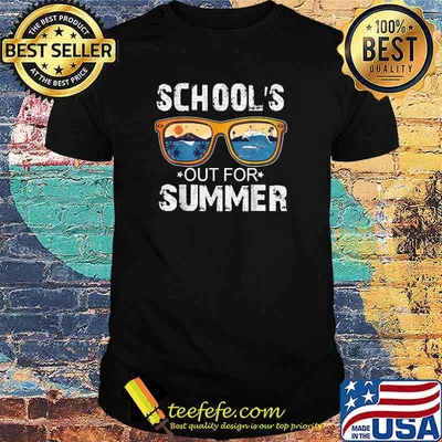 Schools Out For Summer Beach Glasses Shirt