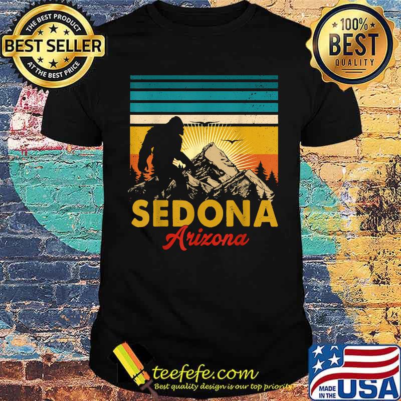 Sedona Arizona Bigfoot National Park Mountains Camping Vintage Shirt