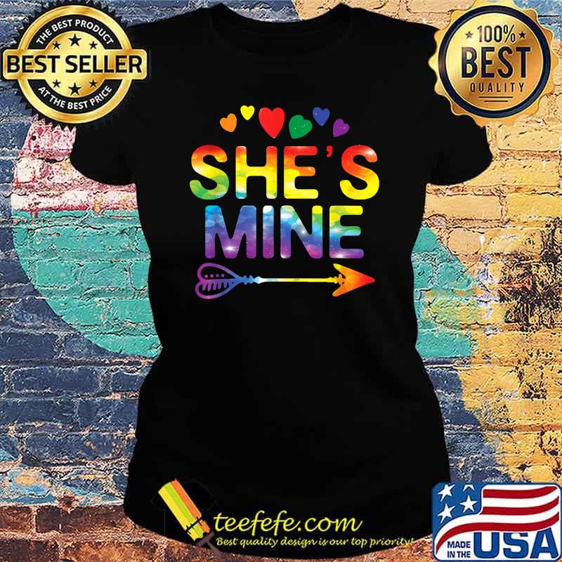 She's Mine Matching LGBT Pride T-Shirt Ladies tee She's Mine Matching LGBT Pride T-Shirt Ladies tee