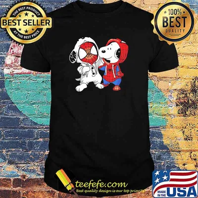 Snoopy And Spiderman Shirt