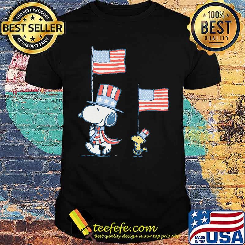 Snoopy and woodstock 4th of July Independence flag shirt