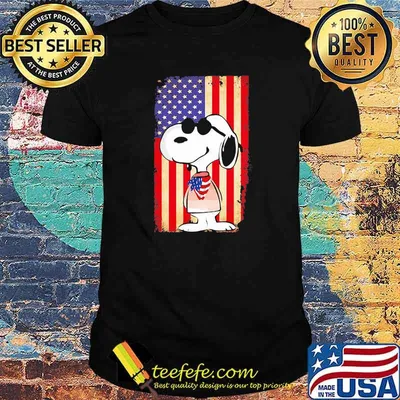 Snoopy Wear American Flag Vintage Shirt