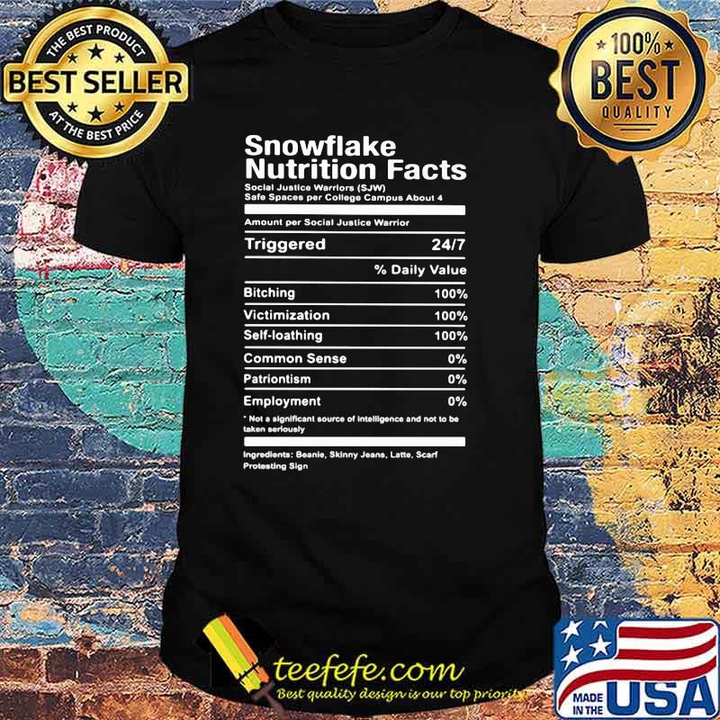 Snowflake Nutrition Facts Shirt
