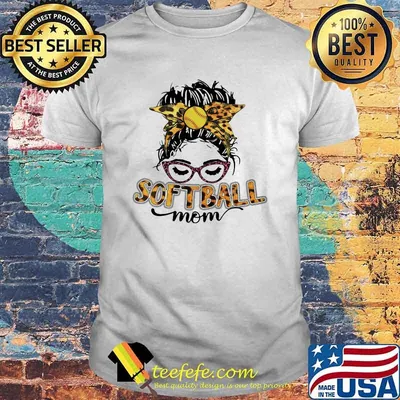 Softball Mom Lepoard Shirt