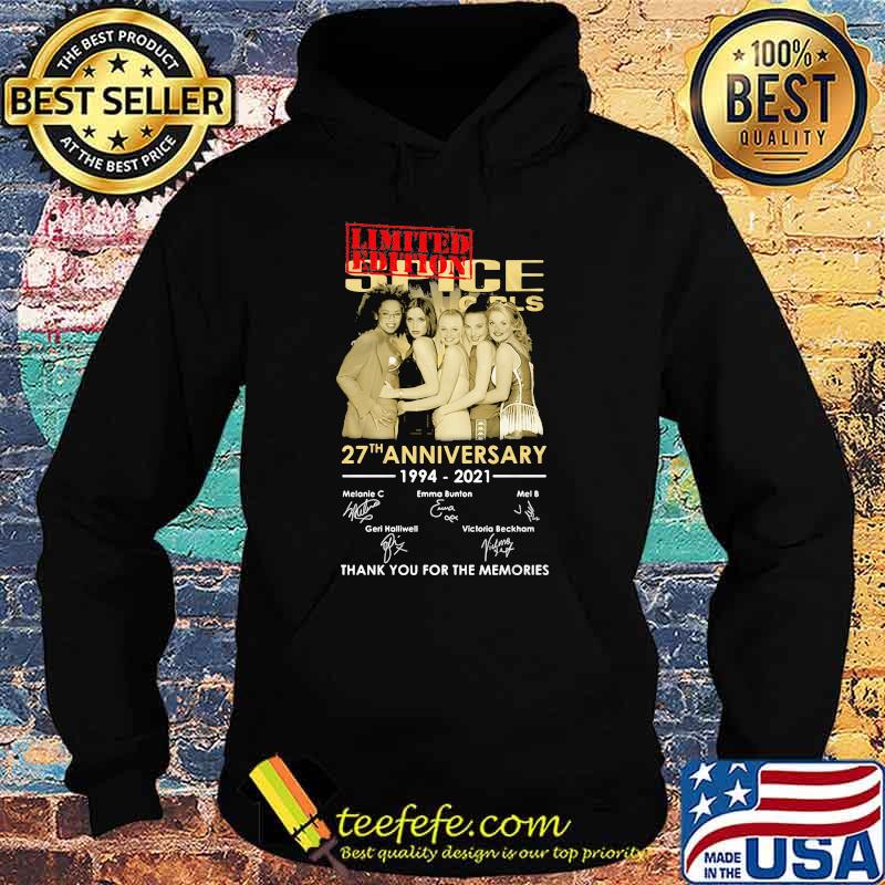 Spice Girls 27th Anniversary 1994 2021 Thank You For The Memories Signature Shirt Hoodie Spice Girls 27th Anniversary 1994 2021 Thank You For The Memories Signature Shirt Hoodie