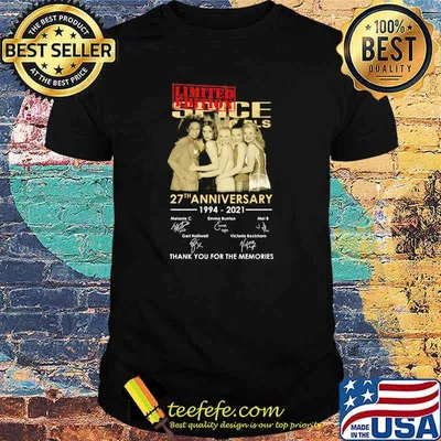 Spice Girls 27th Anniversary 1994 2021 Thank You For The Memories Signature Shirt