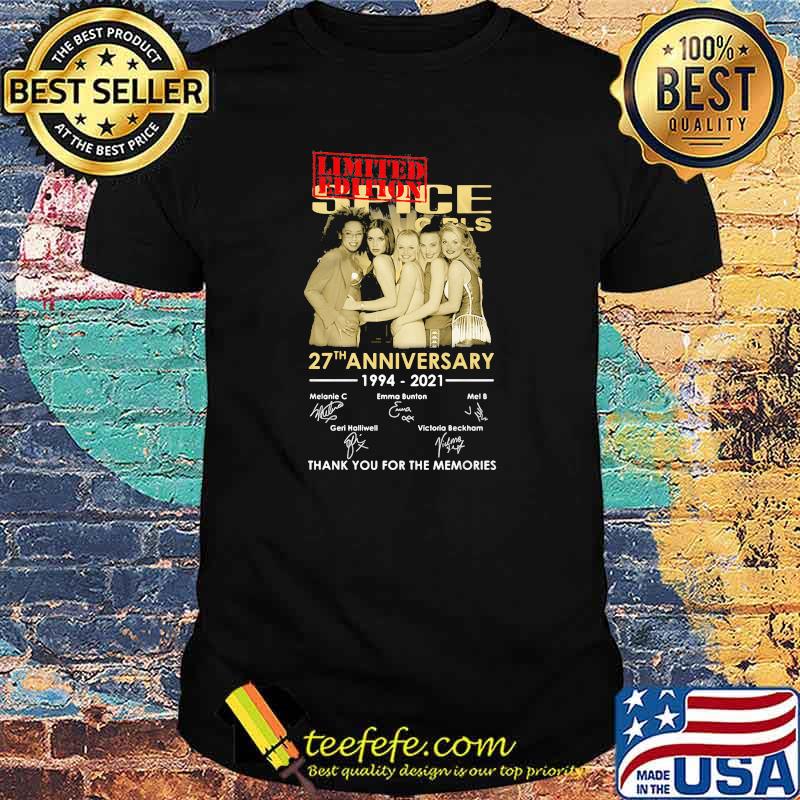 Spice Girls 27th Anniversary 1994 2021 Thank You For The Memories Signature Shirt