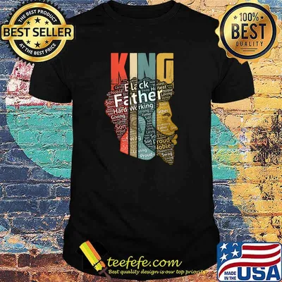 Strong Black King African American Tee Natural Afro Vintage Shirt