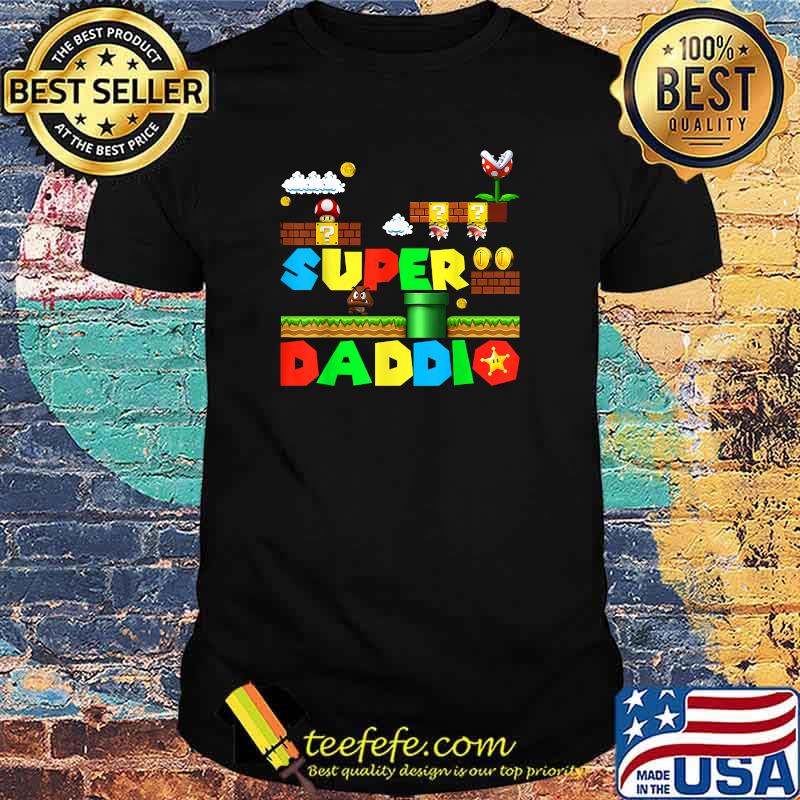Super Daddio Father Nerdy Video Gaming Lover Shirt
