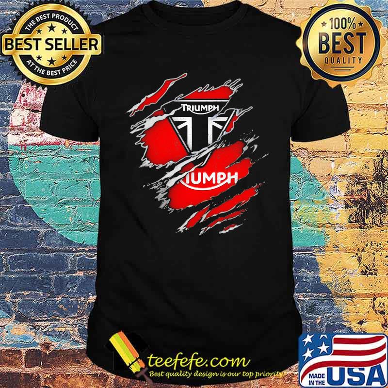 Super hero Triumph logo shirt