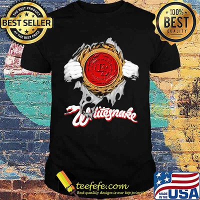 Superhero whitesnake logo shirt