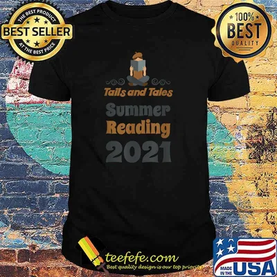 Tails and Tales Summer Reading 2021 Librarian Shirt