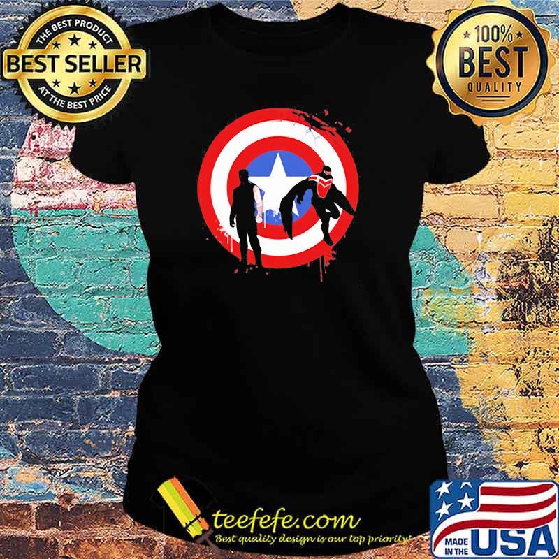 The falcon and the winter soldier logo captain america Ladies tee The falcon and the winter soldier logo captain america Ladies tee