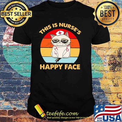 This Is Nurse's Happy Face Cat Vintage shirt