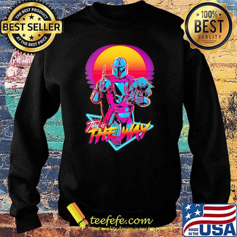 This is the way the mandalorian yoda sunset Sweater This is the way the mandalorian yoda sunset Sweater