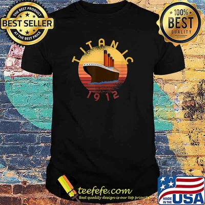 Titanic 1912 Lovers Vintage Sunset Shirt