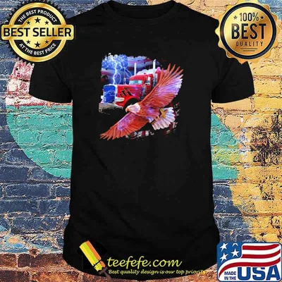 Truck Drive Under God American Eagle Shirt