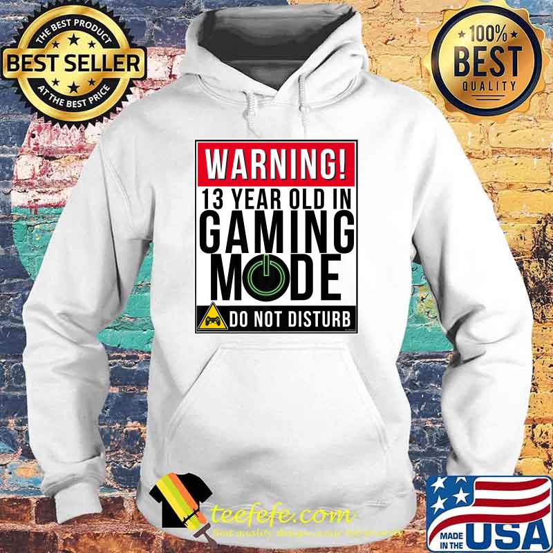 Warning 13th Year Old In Gaming Mode Do Not Disturb Premium Shirt Hoodie Warning 13th Year Old In Gaming Mode Do Not Disturb Premium Shirt Hoodie