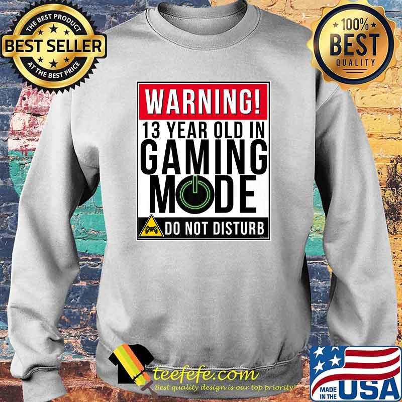 Warning 13th Year Old In Gaming Mode Do Not Disturb Premium Shirt Sweater Warning 13th Year Old In Gaming Mode Do Not Disturb Premium Shirt Sweater