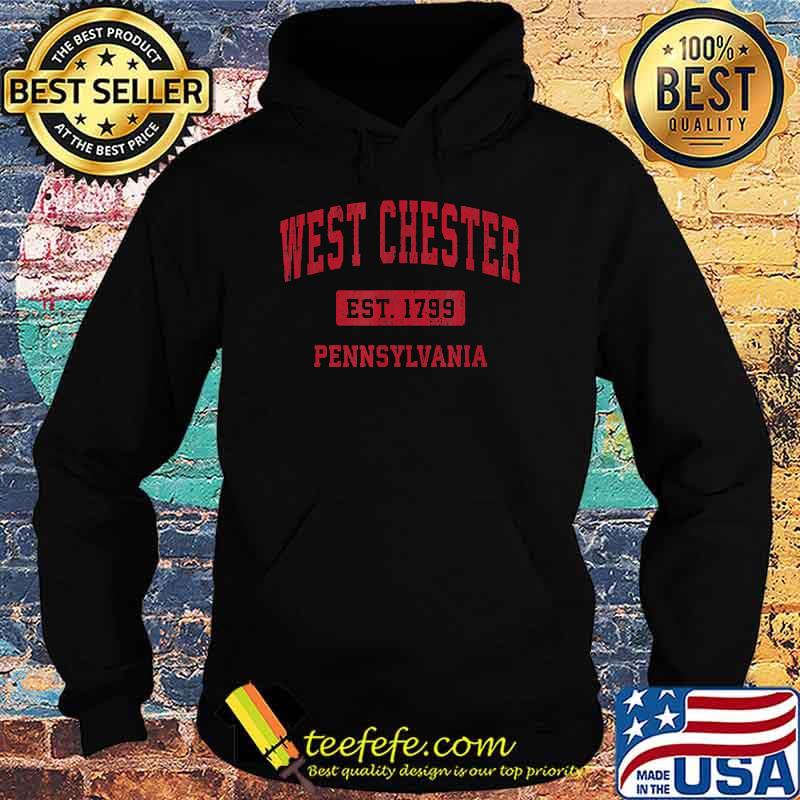 West Chester Pennsylvania PA Vintage Sports Design Red Shirt Hoodie West Chester Pennsylvania PA Vintage Sports Design Red Shirt Hoodie