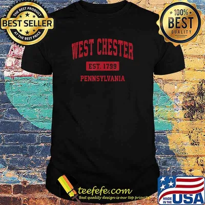 West Chester Pennsylvania PA Vintage Sports Design Red Shirt