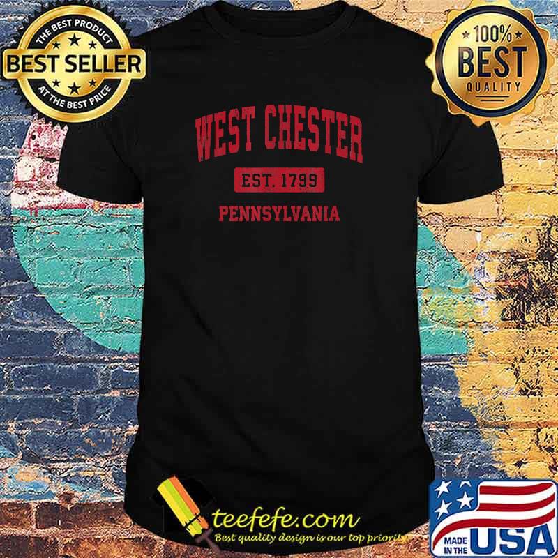 West Chester Pennsylvania PA Vintage Sports Design Red Shirt