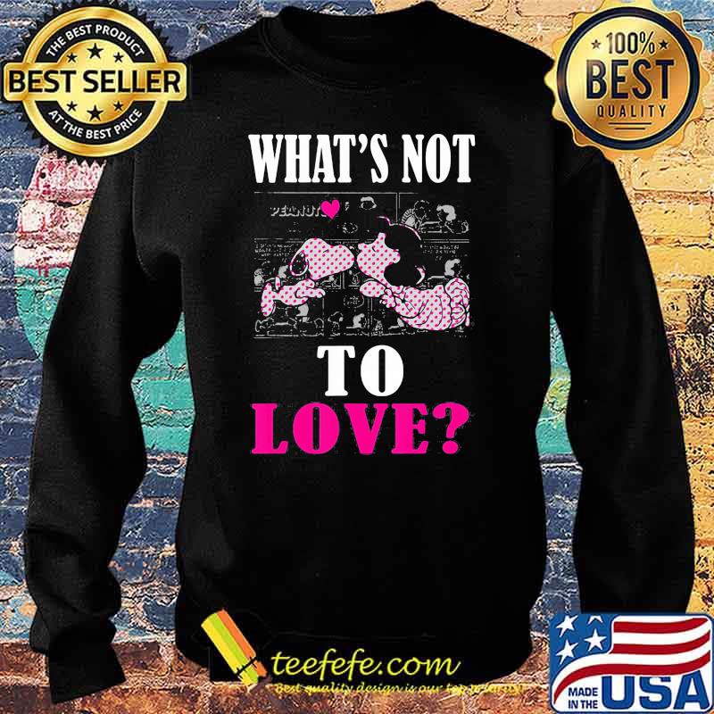 Whats not to love snoopy heart Sweater Whats not to love snoopy heart Sweater