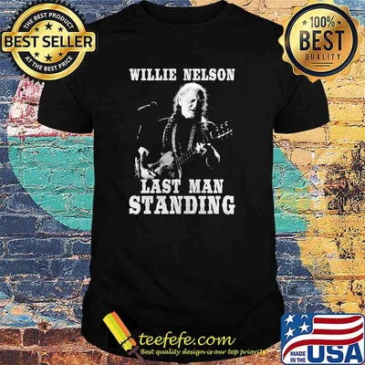 Willie Nelson last man standing guitar shirt