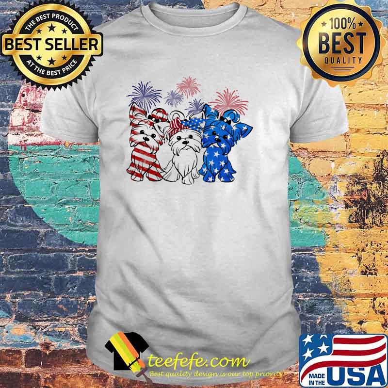 Yorkshire terrier flag colors yorkie lovers shirt