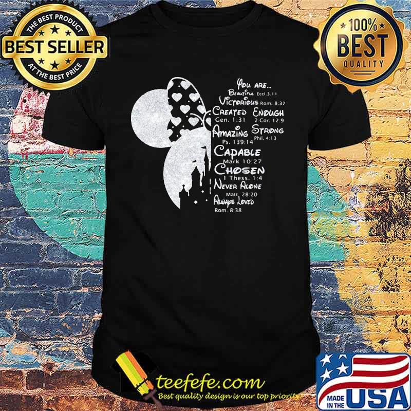 You are beautiful created enough amazing choeen minnie disney bling shirt