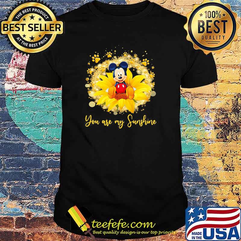 You are my sunshine mickey flower shirt
