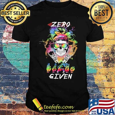 Zero Given Skull LGBT Shirt