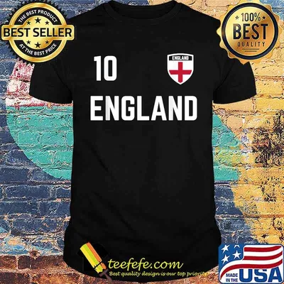 10 England Soccer Jersey 2020 2021 Euros English Football Team T-Shirt