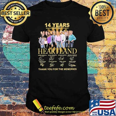 14 Years 2007 2021 Heartland Thank You For The Memories Shirt