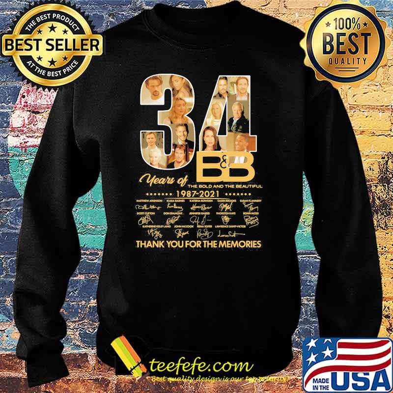 34 years of 1987 2021 thank you for the memories signature Sweater 34 years of 1987 2021 thank you for the memories signature Sweater