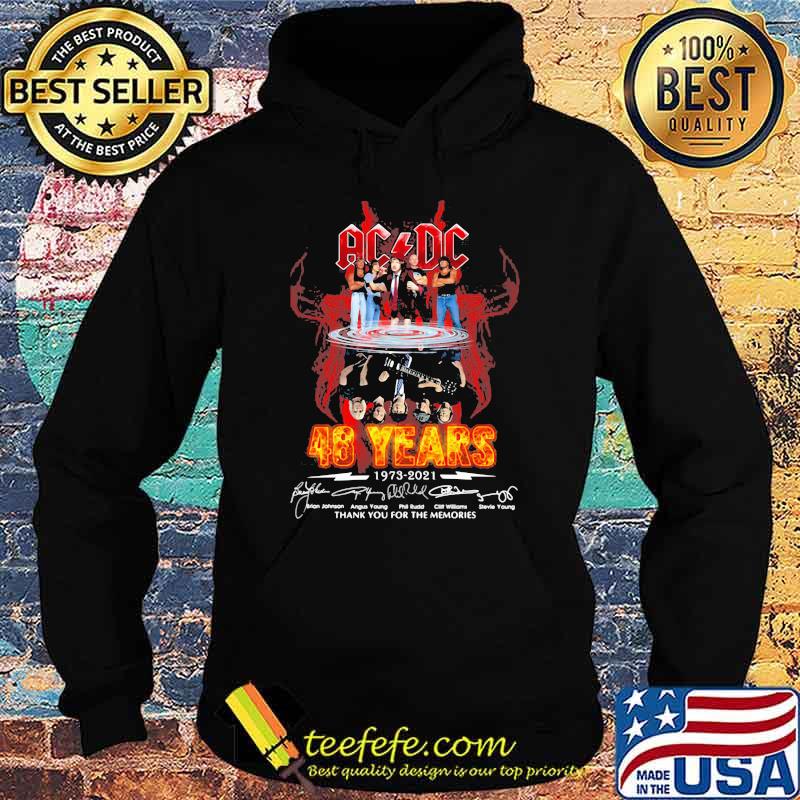 AC DC 48 years 1973 2021hank you for the memories signature Hoodie AC DC 48 years 1973 2021hank you for the memories signature Hoodie