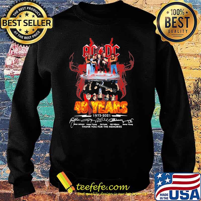 AC DC 48 years 1973 2021hank you for the memories signature Sweater AC DC 48 years 1973 2021hank you for the memories signature Sweater