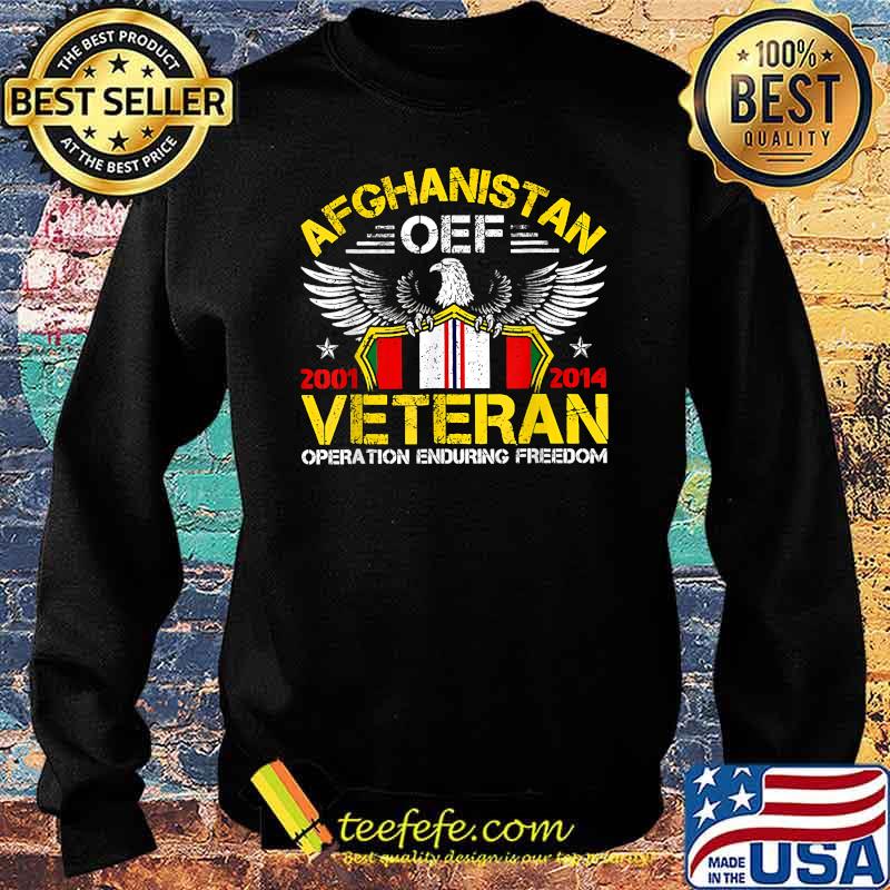 Afghanistan OEF Veteran Operation Enduring Freedom 2001 2014 Eagle T-Shirt Sweater Afghanistan OEF Veteran Operation Enduring Freedom 2001 2014 Eagle T-Shirt Sweater