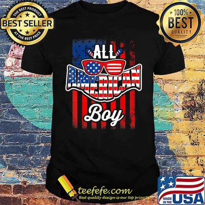 All American Boy 4th of July Sunglasses T-Shirt