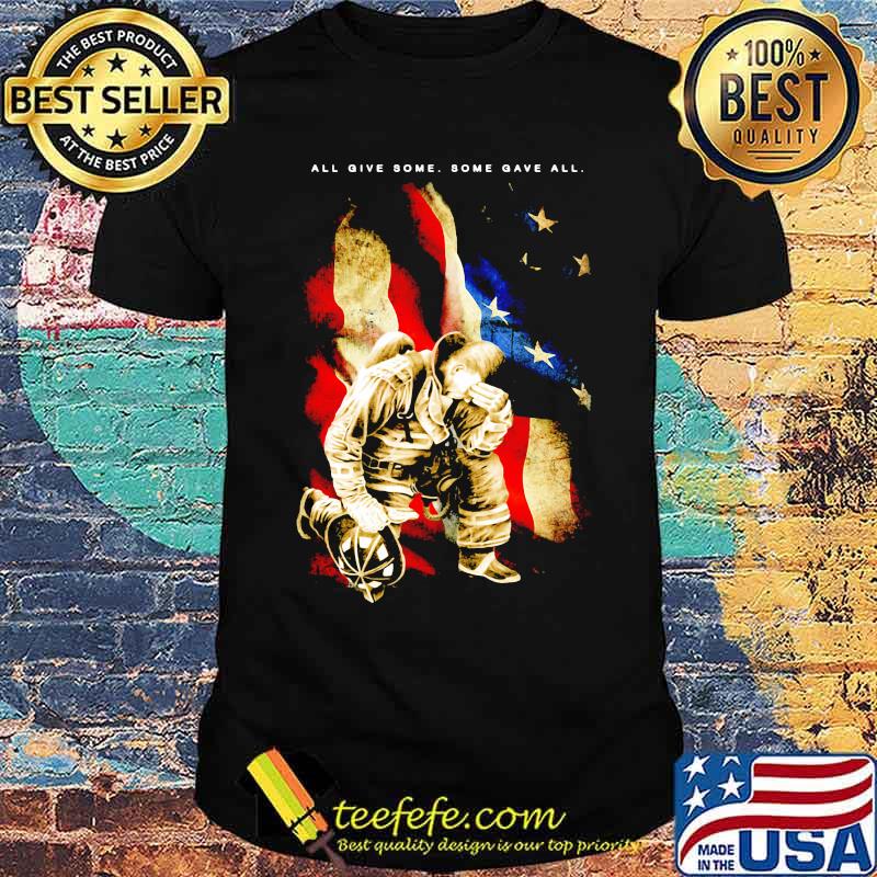 All give dome dome gave all firefighter american flag shirt All give dome dome gave all firefighter american flag shirt