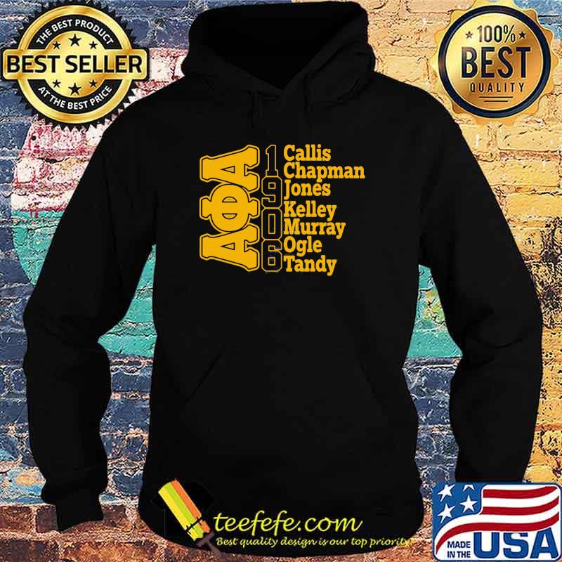 Alpha phi alpha Callis chapman jones kelley murray ogle tandy 1906 Hoodie Alpha phi alpha Callis chapman jones kelley murray ogle tandy 1906 Hoodie